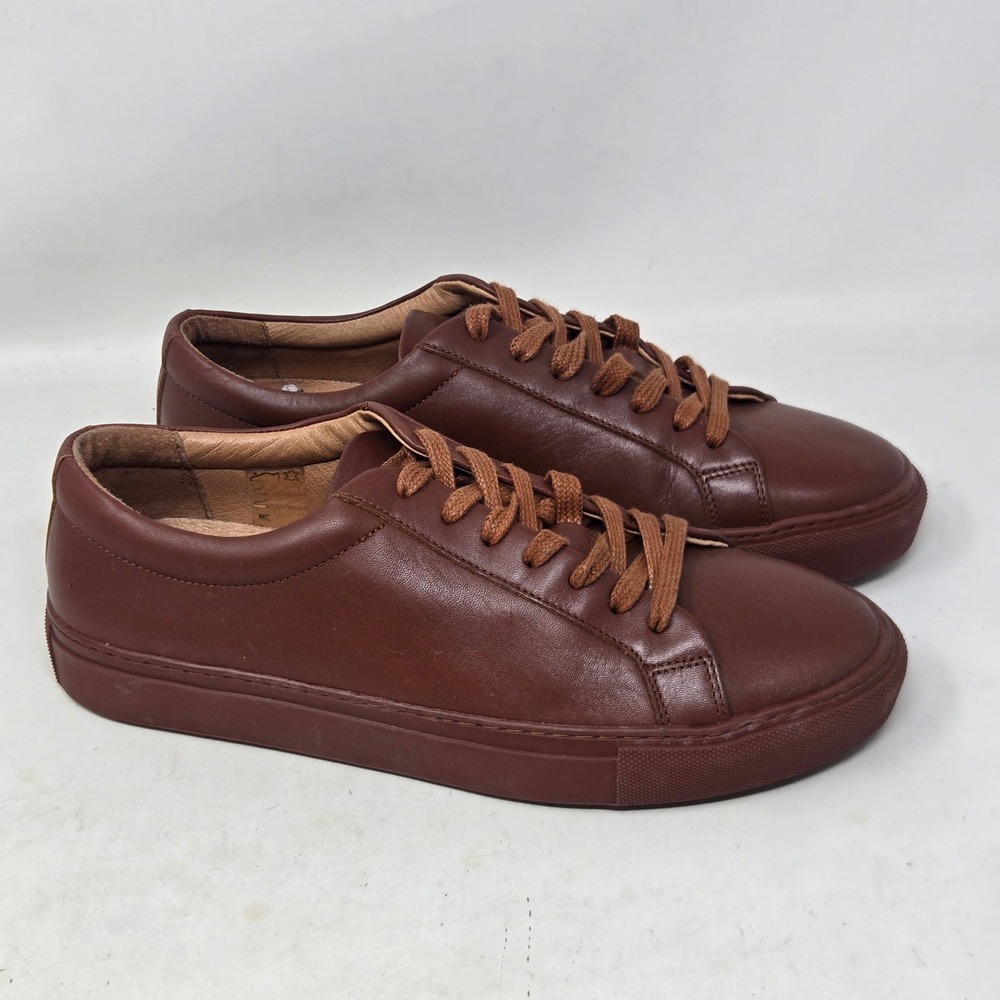 Rodd & Gunn Mens Endeavour Street Sneaker Brown Leather Low Top Size 41